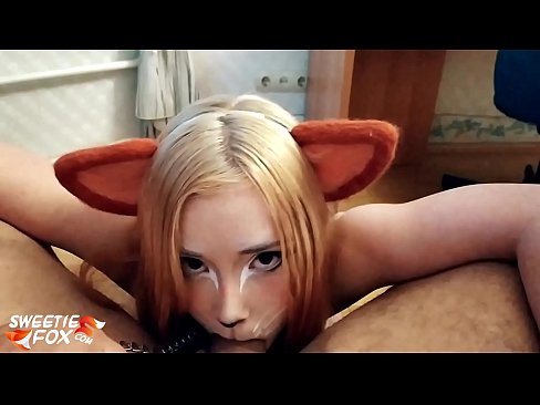 ❤️ Kitsune traga o pau e corre na súa boca Só porno en nós
